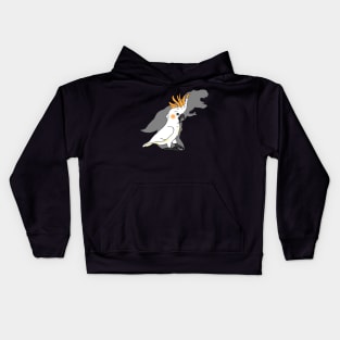 t-rex citron crested cockatoo Kids Hoodie